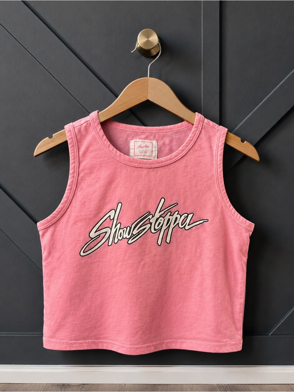 Pink 'Showstopper' Crop Tank for Kids
